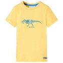 Koszulka dziecięca z dinozaurem, jasna ochra, 104 Lumarko! Lumarko!