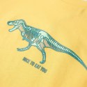 Koszulka dziecięca z dinozaurem, jasna ochra, 128 Lumarko!