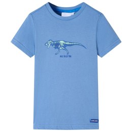 Koszulka dziecięca z dinozaurem, niebieska, 116 Lumarko!
