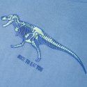 Koszulka dziecięca z dinozaurem, niebieska, 116 Lumarko!