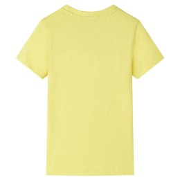 Koszulka dziecięca z nadrukiem żyrafy, żółta, 116 Lumarko!