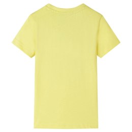 Koszulka dziecięca z nadrukiem żyrafy, żółta, 140 Lumarko!