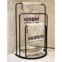 Bathroom Solutions Stojak na ręczniki, 49,5x75 cm, metalowy, czarny Lumarko!