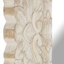 Lustro z białą ramą z litego drewna mango, 50 x 50 cm Lumarko!