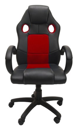 Fotel Obrotowy Krzesło Enzo Czerwono Czarny Lumarko!