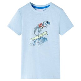 Koszulka dziecięca z dinozaurem, jasnoniebieska, 92 Lumarko!
