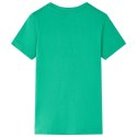 Koszulka dziecięca z nadrukiem piłki nożnej, zielona, 116 Lumarko!