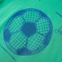 Koszulka dziecięca z nadrukiem piłki nożnej, zielona, 116 Lumarko!