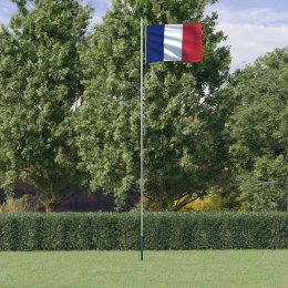 Flaga Francji z masztem, 6,23 m, aluminium Lumarko!
