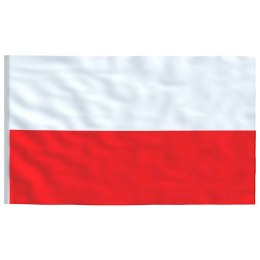 Flaga Polski z masztem, 5,55 m, aluminium Lumarko!