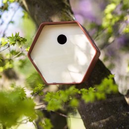 Capi Budka dla ptaków Hive 1, 19x23x20 cm, okrągły otwór, brązowa Lumarko!