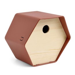 Budka dla ptaków Hive 1, 19x23x20 cm, okrągły otwór, brązowa Lumarko!