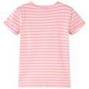 Koszulka dziecięca w paski, różowa, 128 Lumarko!
