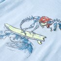 Koszulka dziecięca z dinozaurem, jasnoniebieska, 128 Lumarko!