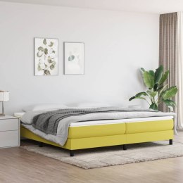 Łóżko kontynentalne z materacem, zielone, tkanina, 200x200 cm Lumarko!