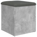 Ławka ze schowkiem,szarość betonu, 42x42x45 cm Lumarko!
