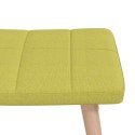 Fotel bujany z podnóżkiem, zielony, obity tkaniną Lumarko!