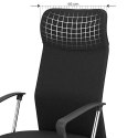 Krzesło Biurowe Ergonomiczne Krzesło Obrotowe Wyściełane Siedzisko Pokrycie Materiałowe Regulowane I Przechylane Do 120 Kg Nośno