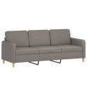 3-osobowa sofa z poduszkami, kolor taupe, 180 cm, tkanina Lumarko!