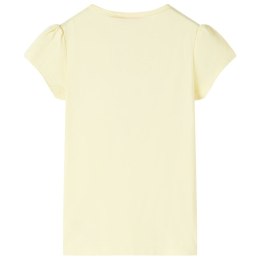Koszulka dziecięca z nadrukiem wrotki, delikatny żółty, 104 Lumarko!