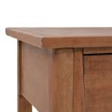 Stolik konsola, lite drewno jodłowe, 126x40x77,5 cm, brązowy Lumarko!