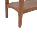 Stolik konsola, lite drewno jodłowe, 126x40x77,5 cm, brązowy Lumarko!