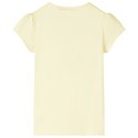 Koszulka dziecięca z nadrukiem wrotki, delikatny żółty, 140 Lumarko!
