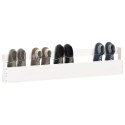 Ścienne półki na buty, 2 szt., biały, 110x9x23 cm, sosna Lumarko!