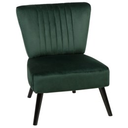 Fotel welurowy zielony VAASA Lumarko!