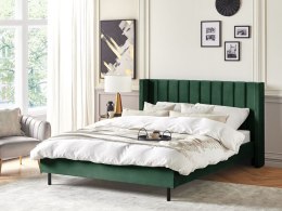 Łóżko welurowe 180 x 200 cm zielone VILLETTE Lumarko!
