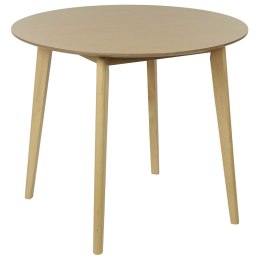 Stół do jadalni okrągły ⌀ 90 cm jasne drewno SANDY Lumarko!