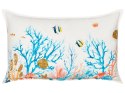 2 poduszki dekoracyjne morski wzór bawełniane 30 x 50 cm wielokolorowe EELGRASS Lumarko!