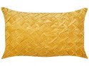 2 welurowe poduszki dekoracyjne 30 x 50 cm żółte CHOISYA Lumarko!