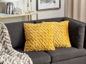 Welurowa poduszka dekoracyjna 45 x 45 cm żółta CHOISYA Lumarko!