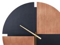 Zegar ścienny ø 60 cm jasne drewno z czarnym ARAMON Lumarko!