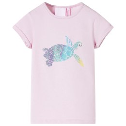 Koszulka dziecięca z nadrukiem żółwia, liliowa, 104 Lumarko!