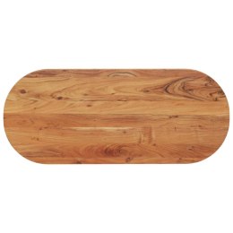 Blat do stołu, 140x60x3,8 cm, owalny, lite drewno akacjowe Lumarko!
