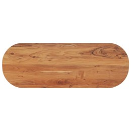 Blat stołu, 140x50x2,5 cm, owalny, lite drewno akacjowe Lumarko!