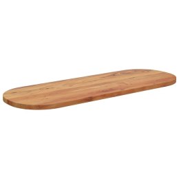 Blat stołu, 140x50x2,5 cm, owalny, lite drewno akacjowe Lumarko!