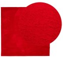 Dywan HUARTE z krótkim włosiem, czerwony, 120x120 cm Lumarko!