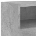 4-częściowy. zestaw mebli TV, szarość betonu, materiał drewnopochodny Lumarko!