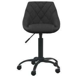 Krzesło biurowe, czarne, obite aksamitem Lumarko!