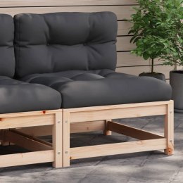 Ogrodowa sofa bez podłokietników, z poduszkami, drewno sosnowe Lumarko!
