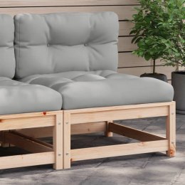 Ogrodowa sofa bez podłokietników, z poduszkami, drewno sosnowe Lumarko!