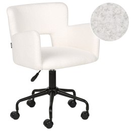 Krzesło biurowe regulowane boucle białe SANILAC Lumarko!