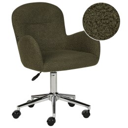 Krzesło biurowe regulowane boucle zielone PRIDDY Lumarko!
