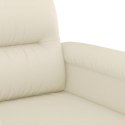 2-osobowa sofa, kremowy, 140 cm, sztuczna skóra Lumarko!