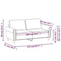 2-osobowa sofa, szary, 140 cm, sztuczna skóra Lumarko!