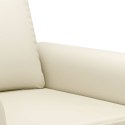 2-osobowa sofa, kremowy, 120 cm, sztuczna skóra Lumarko!