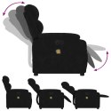 Podnoszony fotel masujący, elektryczny rozkładany, czarny Lumarko!